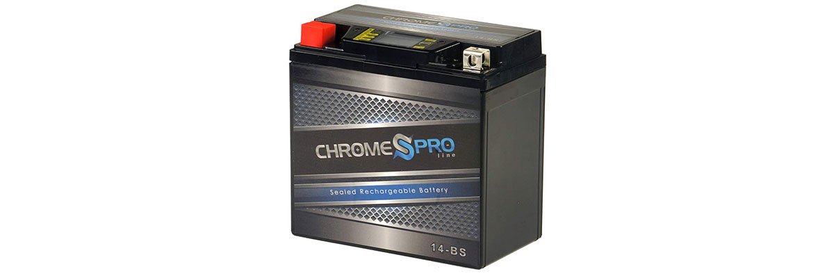 Chrome Battery YTX14-BS